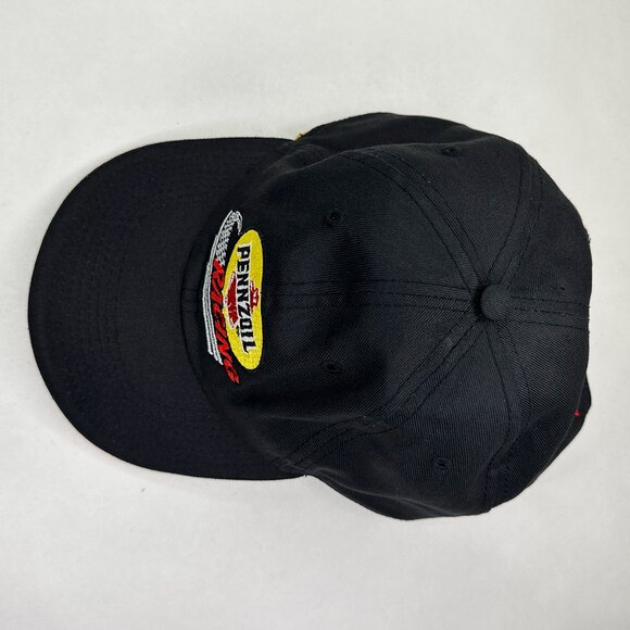 Pennzoil Racing Central Oil And Supply Adjustable Strapback Black Yellow Hat - Picture 7 of 15